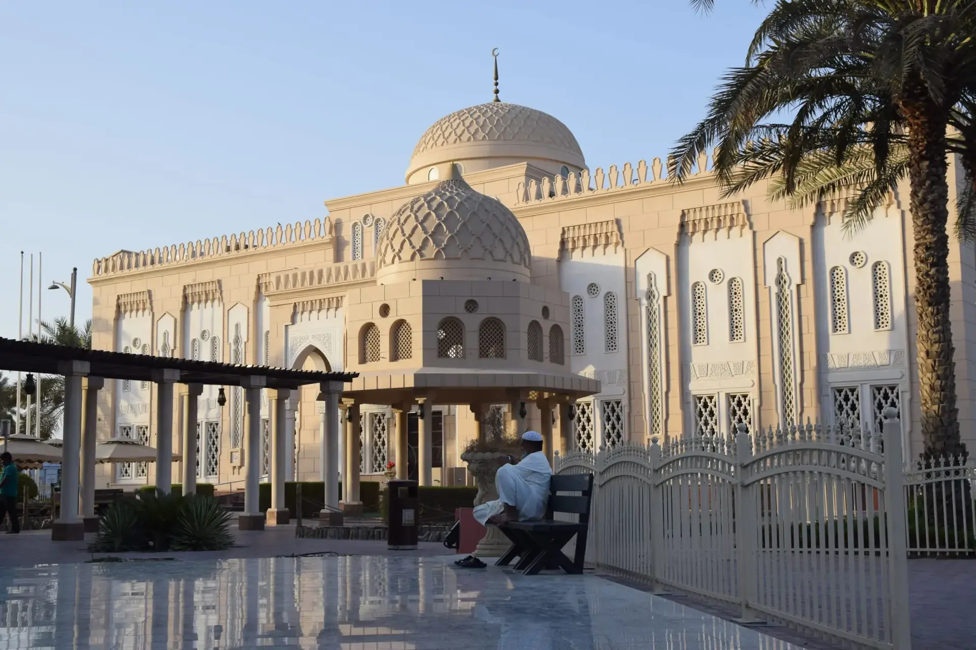 Jumeirah Mosque, Dubai, at golden hour
